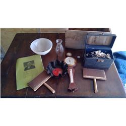 Wooden Crate w/ Collectables