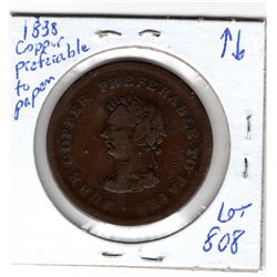 1838 COPPER PREFERABLE TO PAPER