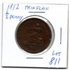 Image 1 : 1812 HALF PENNY THIN FLAN
