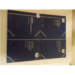 4 BLUE EMPTY COIN HOLDER