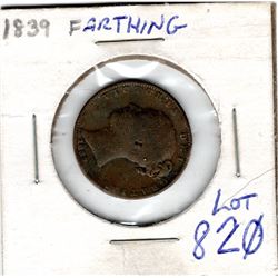 1839 BRITISH FARTHING