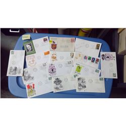 LOT OF 14- ASSORTED STAMPS AND POSTCARDS(1941 NEWFOUNDLAND)