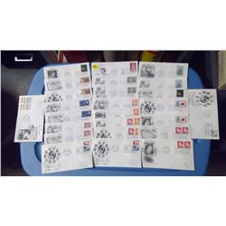 LOT OF 25- ASSORTED STAMPS (1964 ROYAL VISIT)