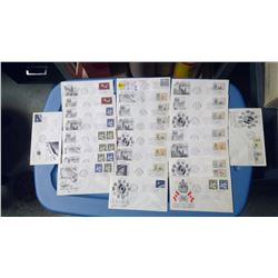 LOT OF 25- ASSORTED STAMPS (1964 AIR MAIL)