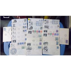 LOT OF 25- ASSORTED STAMPS (1770-1857 HONORING DAVID THOMPSON