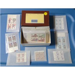 BOX OF ASSORTED STAMPS U.S.A. (U.S MINT 1863-1963)