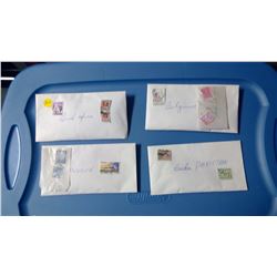 ASSORTED STAMPS IN ENVELOPES - COUNTRIES SUID AFRICA, SWEDEN,ETC