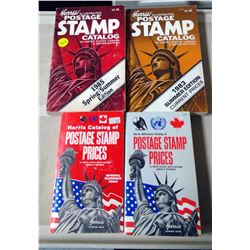 1979 HARRIS POSTAGE STAMP PRICES CATALOGUE, ETC. (4 BOOKS)