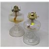 Image 1 : 2- #2 Coal Oil Lamps , No Chimneys