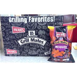 TWELVE BAGS OF HERR'S MESQUITE SEASONED CHEESE CURLS