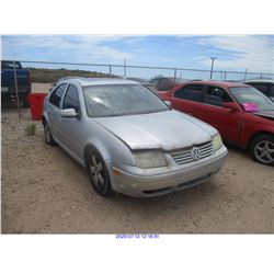 2002 - VOLKSWAGEN JETTA/SALVAGE