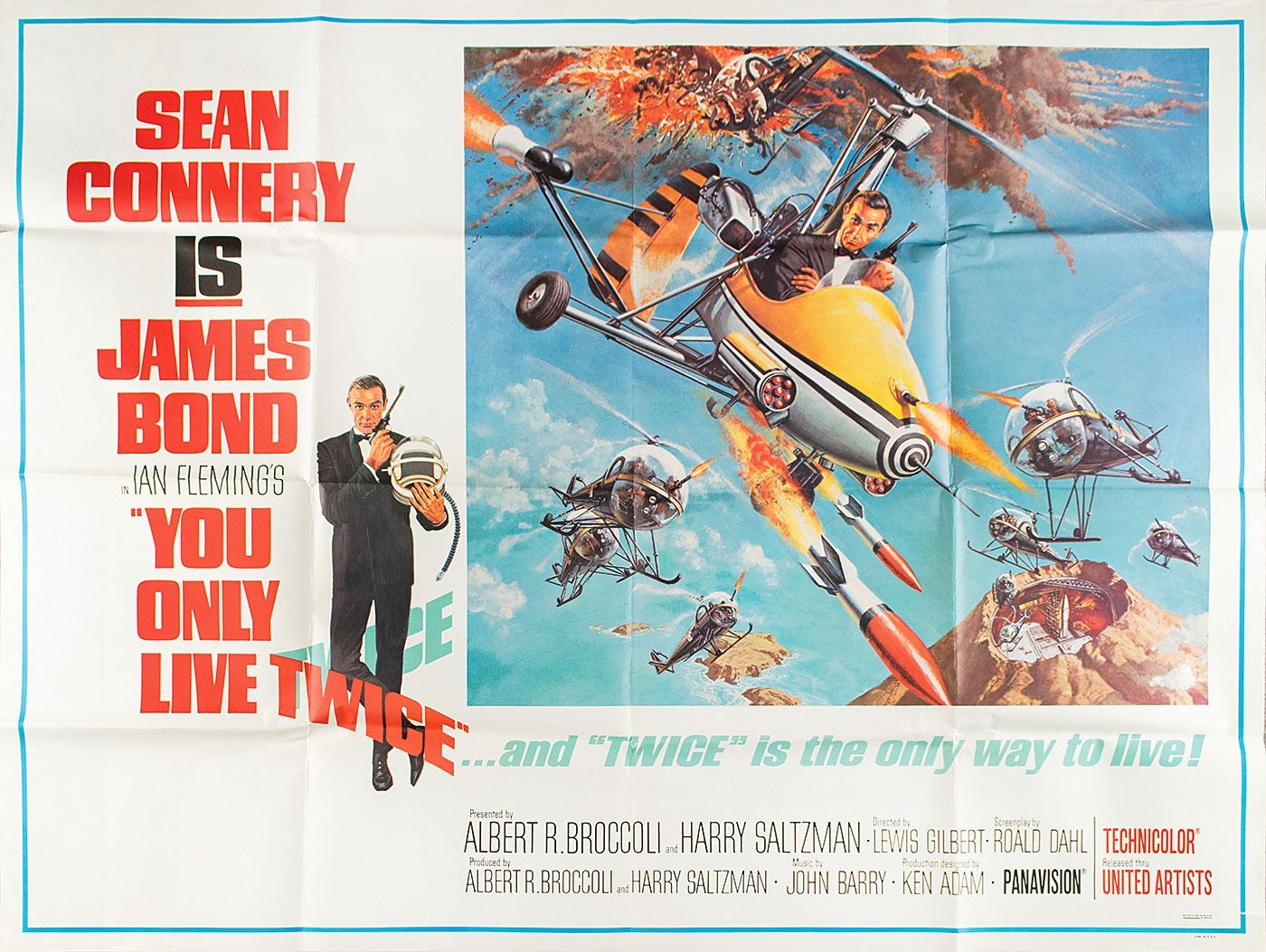 James Bond You Only Live Twice Subway Poster