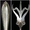Image 4 : Three sterling silver flatware serving 