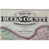 Image 3 : Bucks County Pennsylvania map dated 1876