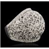 Image 1 : 14KT White Gold 0.71 ctw Diamond Ring
