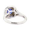 Image 3 : 1.44 ctw Sapphire And Diamond Ring - 14KT White Gold