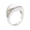 Image 4 : 0.70 ctw Diamond Ring - 18KT White Gold