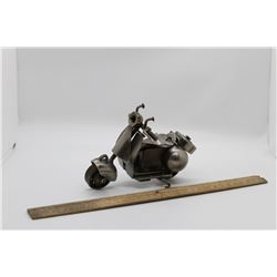 Scrap metal motorcycle