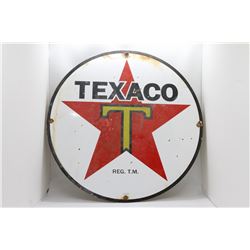 Texaco Tin sign approx 15"