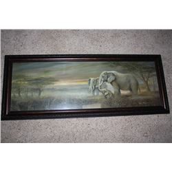 Framed Elephant Print