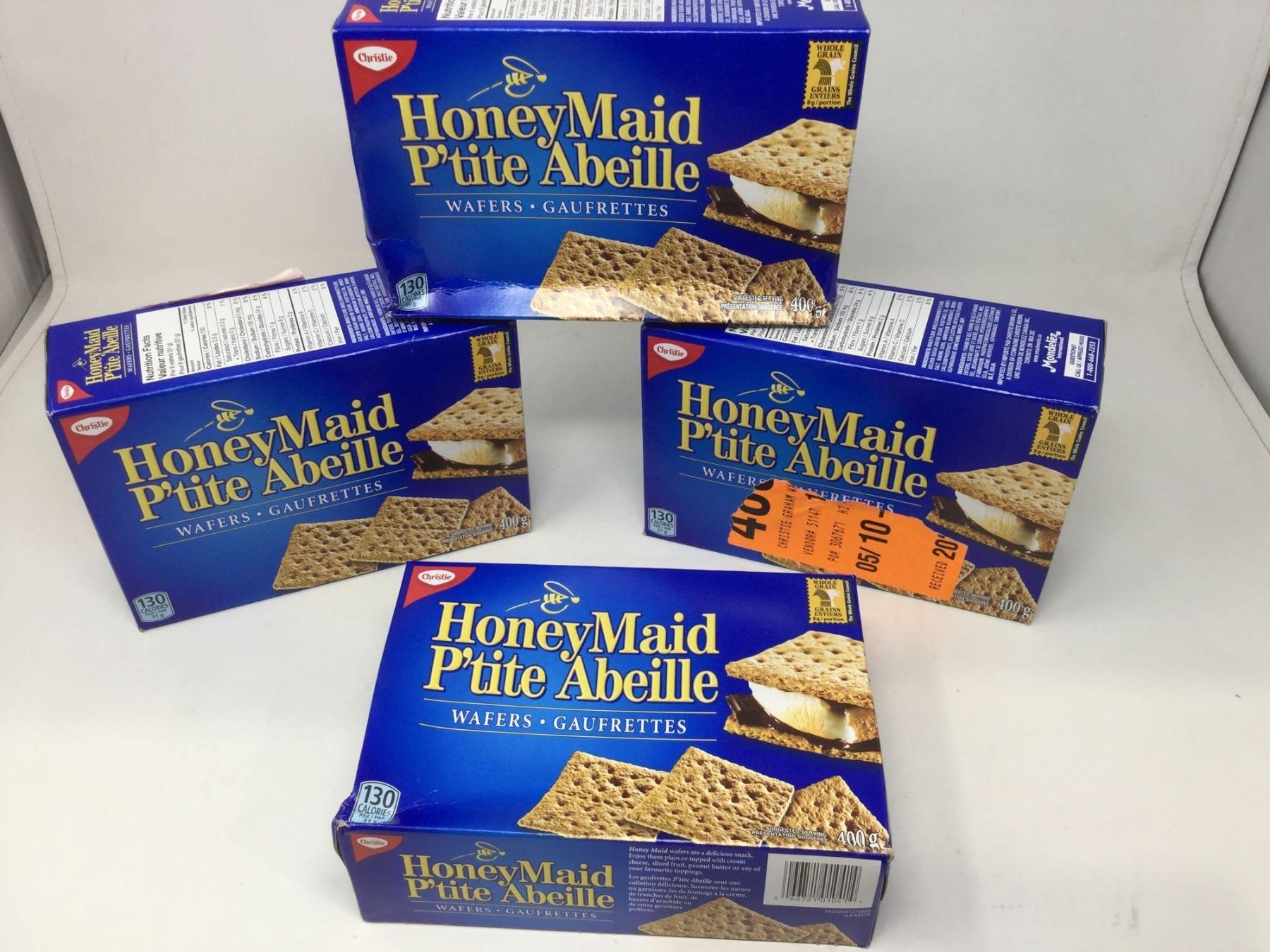 Lot of Christie Honey Maid Graham Crackers (4 x 400g)