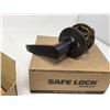 Image 2 : Safe Lock Black Passage Door Lever (2 count)
