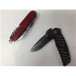 Gerber and Swiss Army Pocket Knife