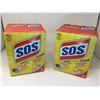 Image 1 : Lot of S.O.S Reusable Soap Filled Steel Wool Pads (2 x 50)