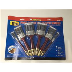 10 Piece Paint Brush Set