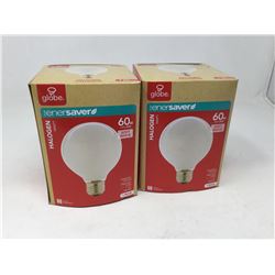 Globe Halogen Vanity Bulb (2 x 1 60w)