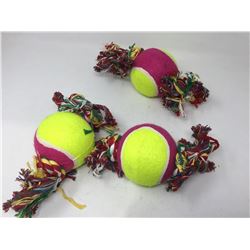 Lot of 3 Large Rope Tennis Balls