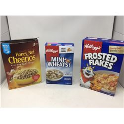 Lot of Assorted Cereal