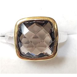 Brass Smoky Topaz(5.3ct) Ring, Suggested Retail Value $100