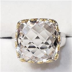 Brass Crystal(12.4ct) Ring, Suggested Retail Value $100