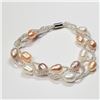 Image 1 : Fresh Water Pearl Magnetic Clasp 12.33G 8Inches Bracelet (~weight 12.33g), Suggested Retail Value $4