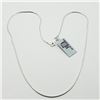 Image 2 : Silver Italy Chain 16Inches Necklace (~weight 4.3g), Suggested Retail Value $120