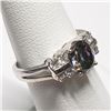 Image 3 : Silver Rainbow Topaz Cubic Zirconia Ring (~Size 7) (~weight 3.7g), Suggested Retail Value $100