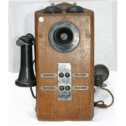Wooden Wall Phone Four Push Buttons