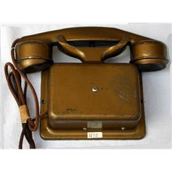 Gold Painted Wall Phone