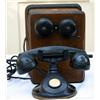 Image 1 : Desk Telephone with Wooden Wallbox