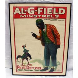 Al G Fields Minstrels Poster  Detzel