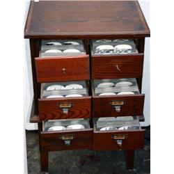 Stereoscope Card Storage Cabinet