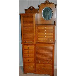 Dental Cabinet with Roll Up Doors