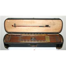 Zither in Case with Bow
