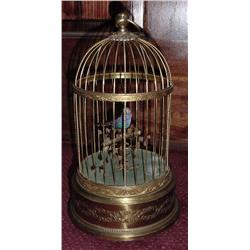 French Bird Cage with One Bird