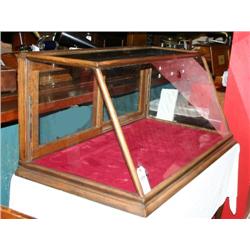 Oak Showcase on Table