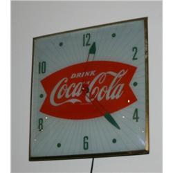Coca Cola Adv. Clock Rectangular