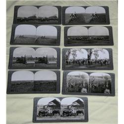 Group of 9 Stereoscope Cards