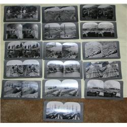 Group of 16 Stereoscope Cards