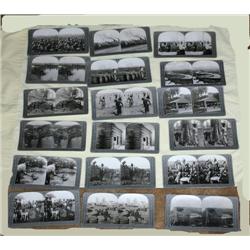 Group of 18 Stereoscope Cards